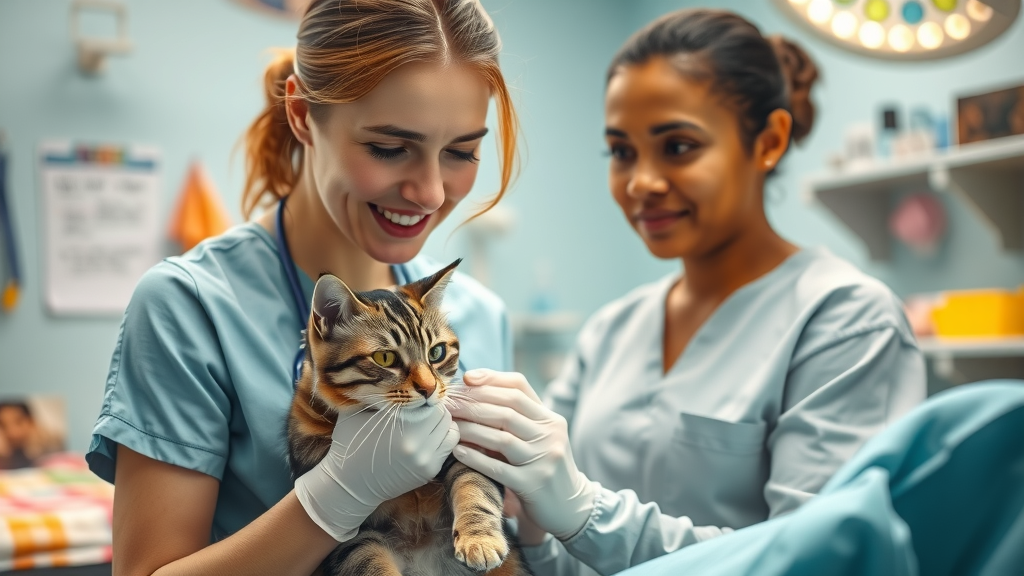 Cincinnati veterinary surgeon and pet owner review cat