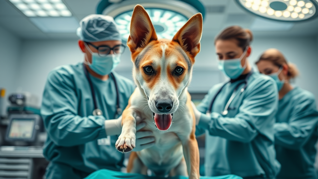 24-hour emergency veterinary surgery Cincinnati team preparing for operation
