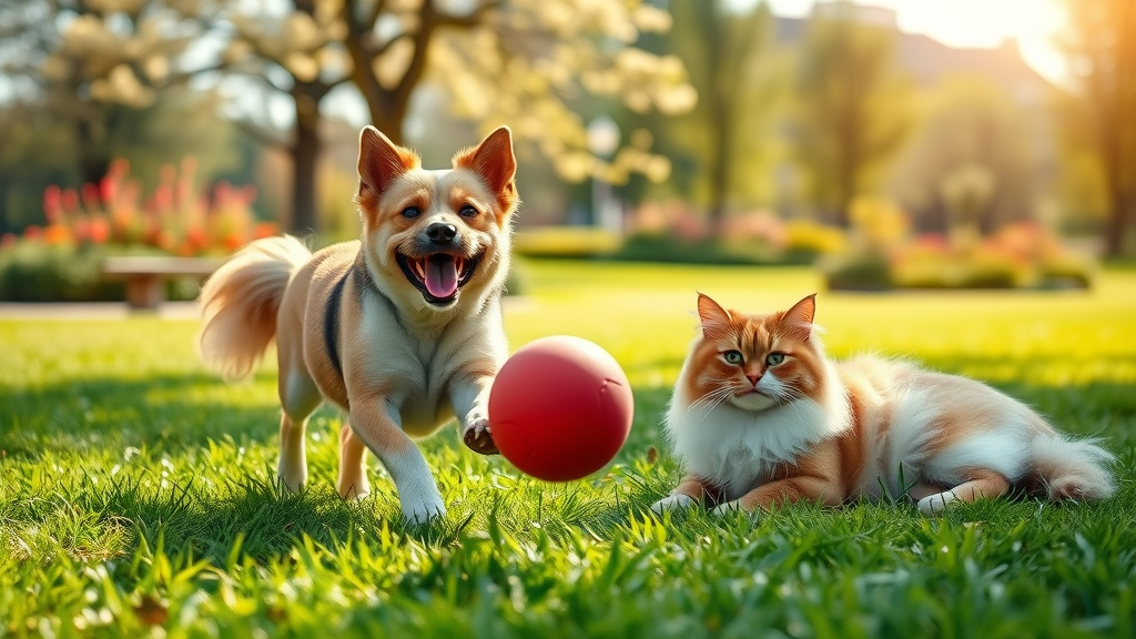 Healthy pets enjoying outdoor play thanks to proactive pet veterinary care