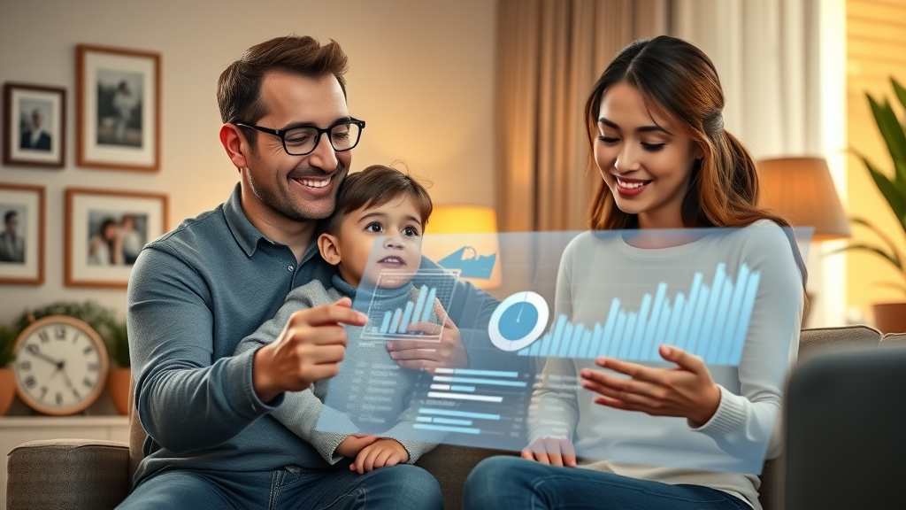 Family exploring wealth management options for a secure financial future
