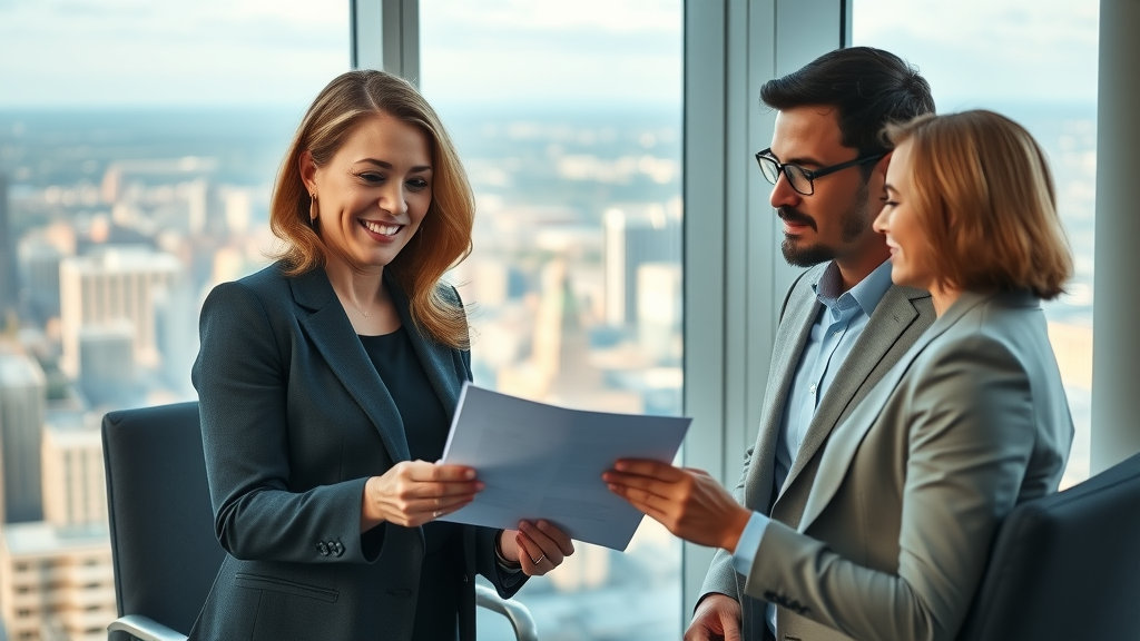 Wealth advisor consulting clients on trust-based wealth management strategies