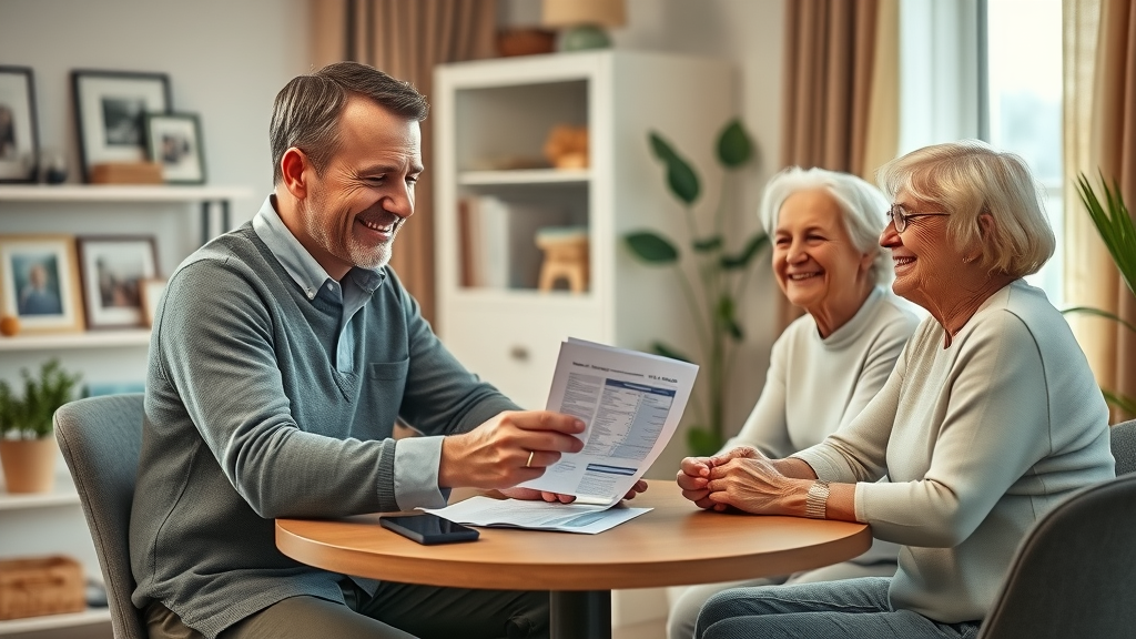 Senior couple planning secure future with trust-based wealth management expert