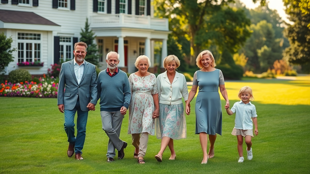 Three generations united outdoors, symbolizing multi generational wealth legacy