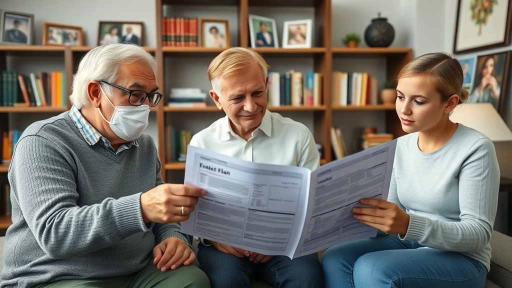 Family wealth advisor discussing multi generational financial planning with all ages